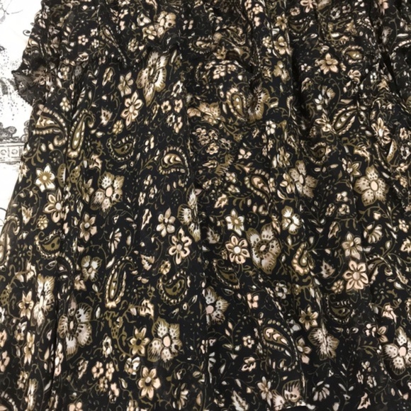 Ulla Johnson Torri Handkerchief Hem Paisley Skirt - Picture 8 of 8